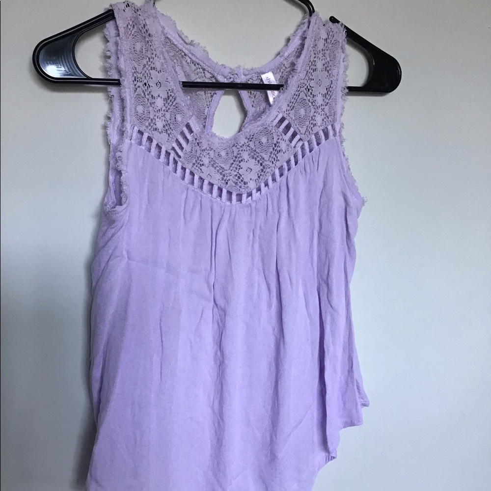 Purple lace top